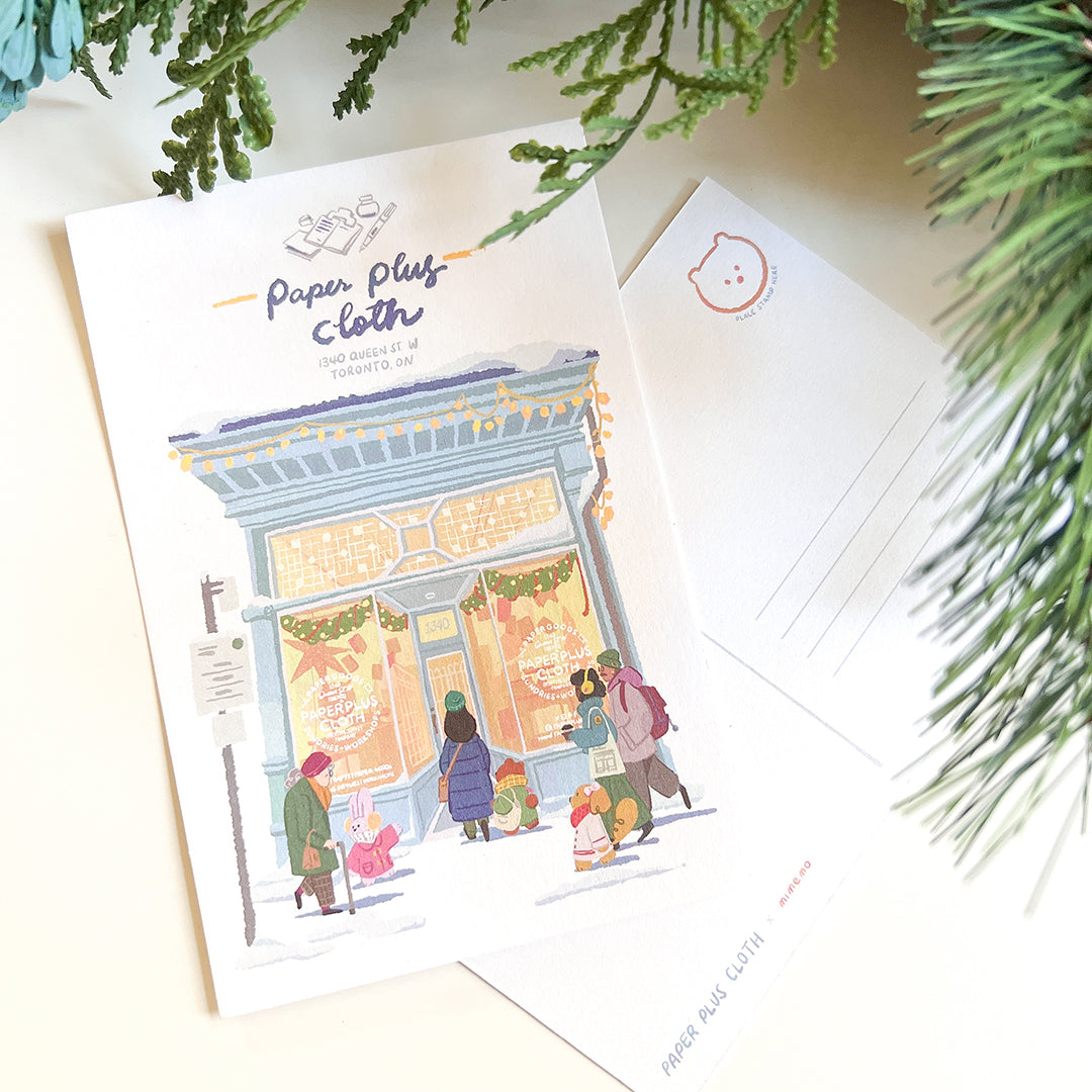 Paper Plus Cloth x Mimemo Postcard - Storefront