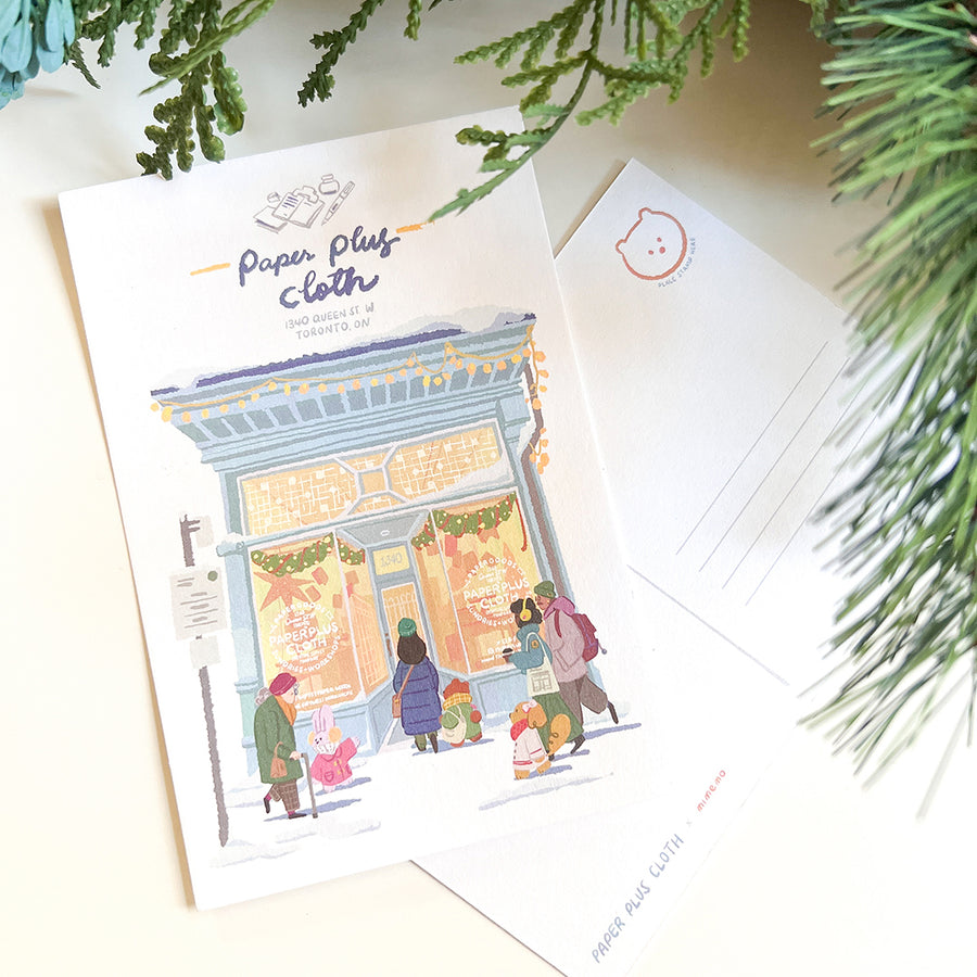 Paper Plus Cloth x Mimemo Postcard - Storefront