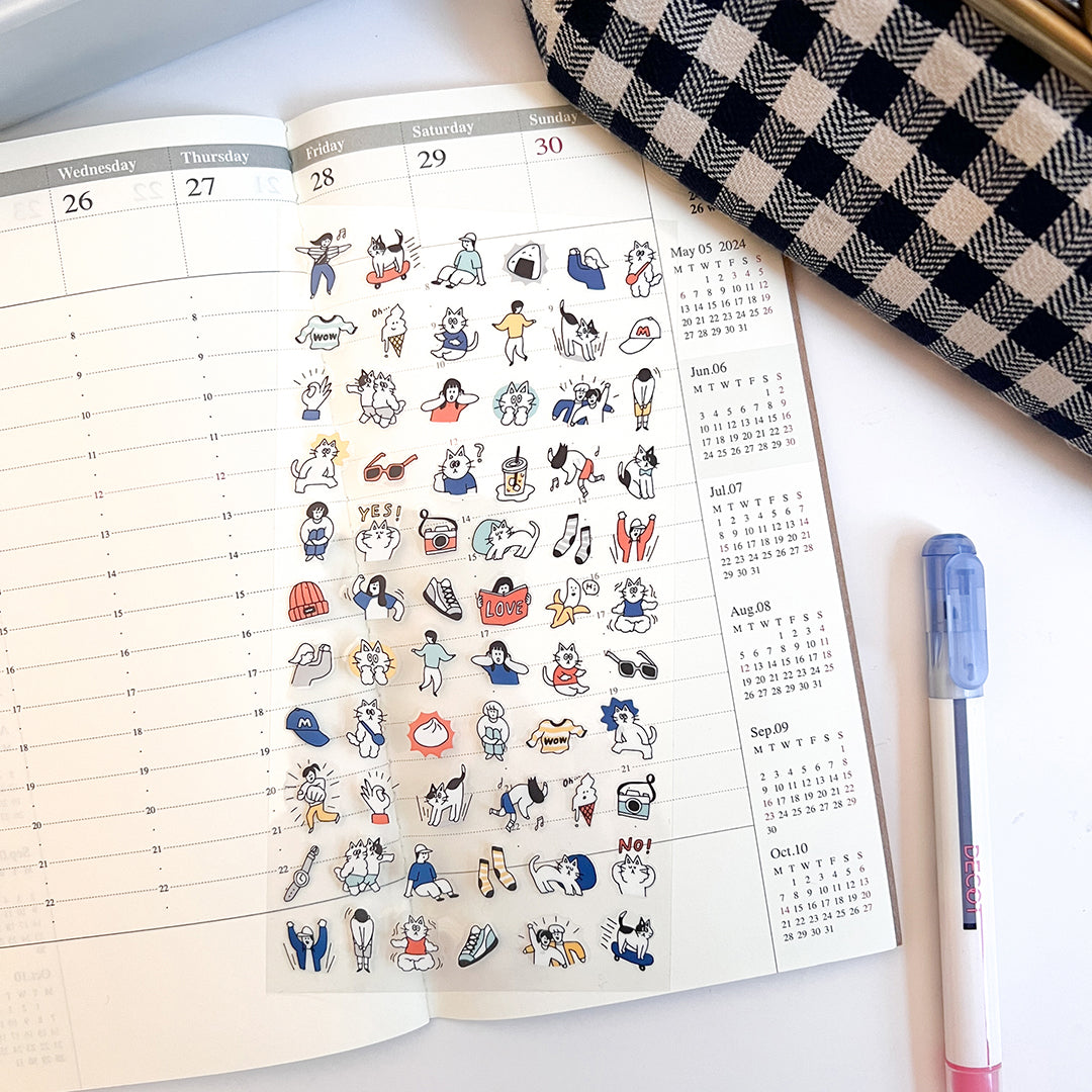 Mind Wave Happy Snappy Stickers - 82131 Blue