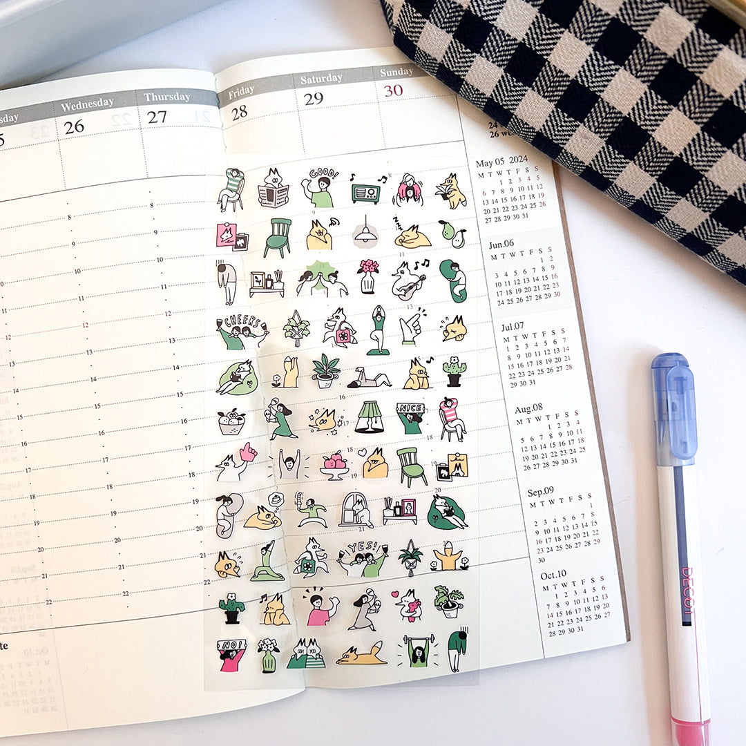 Mind Wave Happy Snappy Stickers - 82135 Green