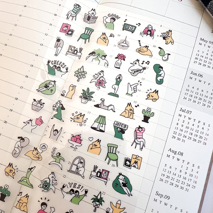 Mind Wave Happy Snappy Stickers - 82135 Green