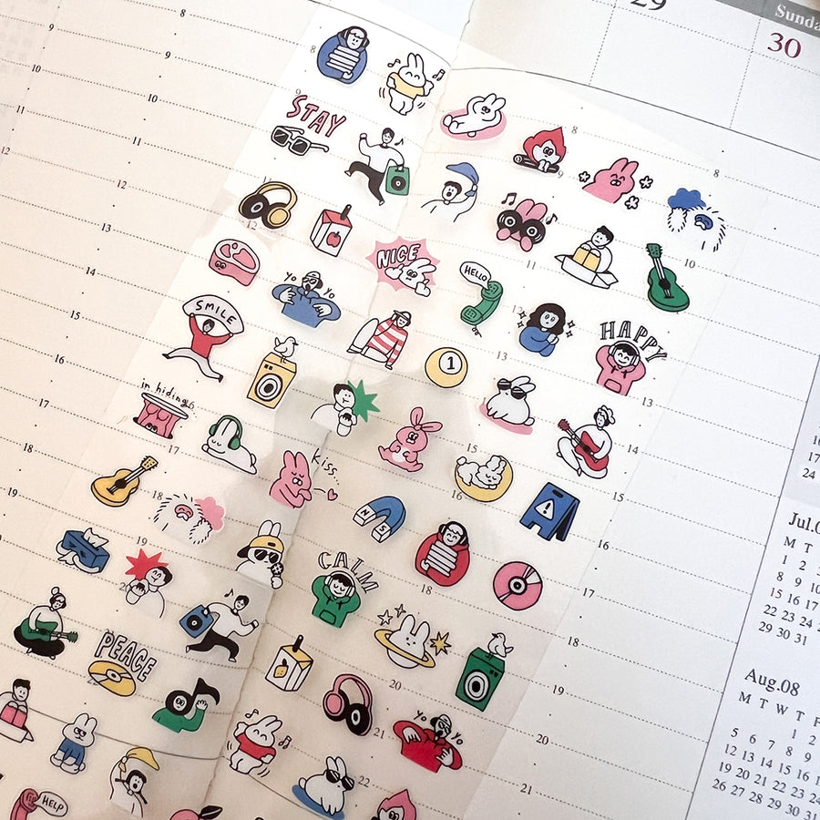 Mind Wave Happy Snappy Stickers - 82136 Pink