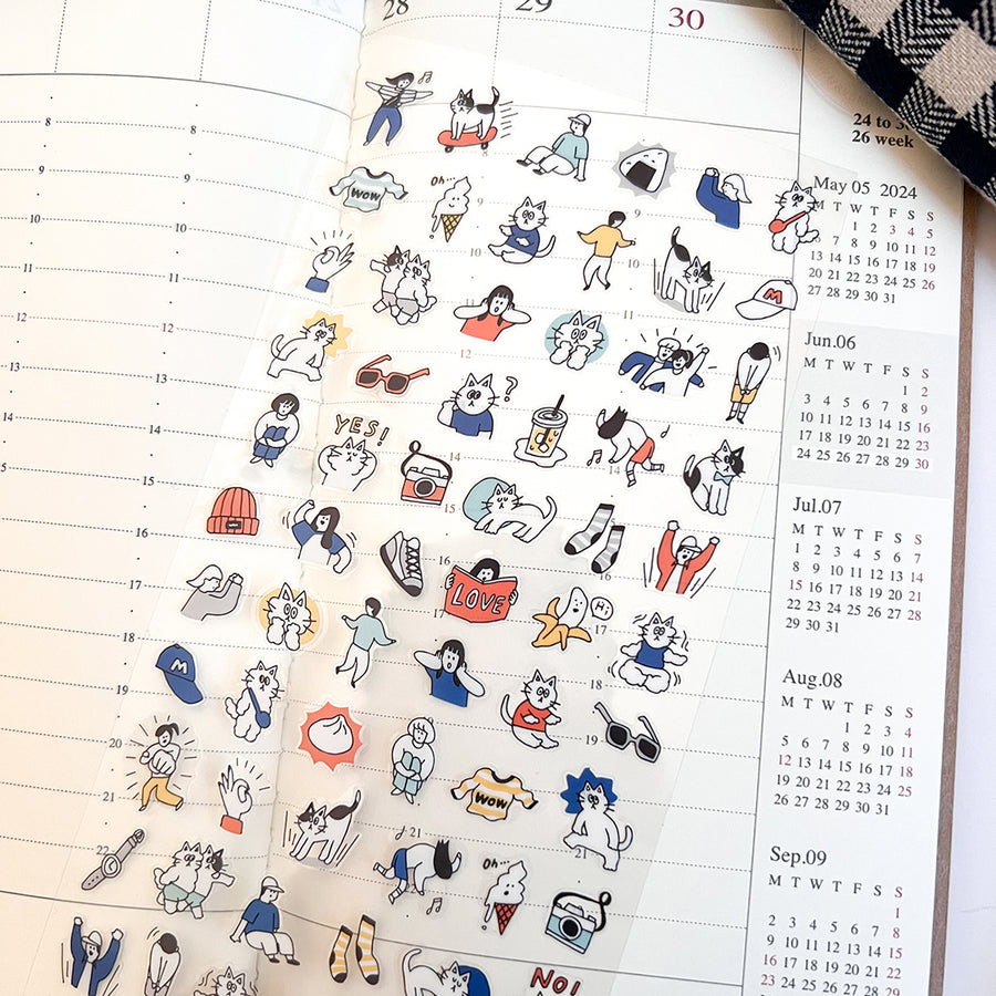 Mind Wave Happy Snappy Stickers - 82131 Blue
