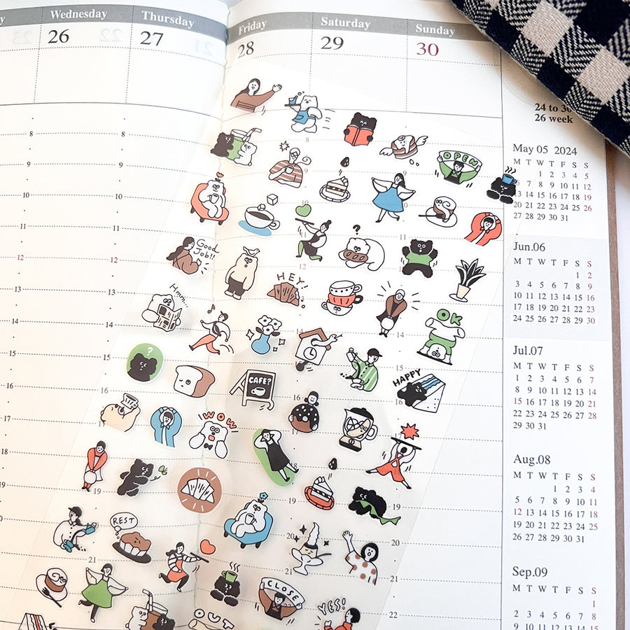 Mind Wave Happy Snappy Stickers - 82134 Brown