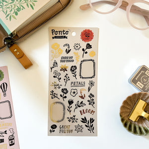 Mind Wave Ponto Series Sticker - 81635 Flower