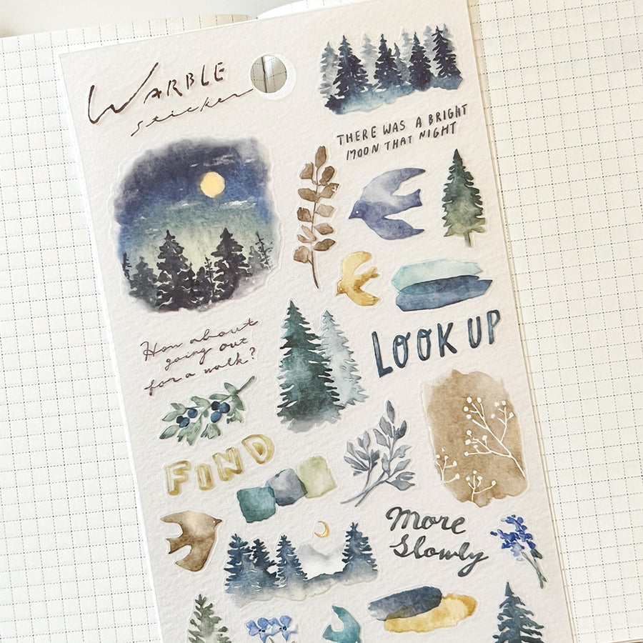 Mind Wave Warble Series Sticker - 81628 Navy