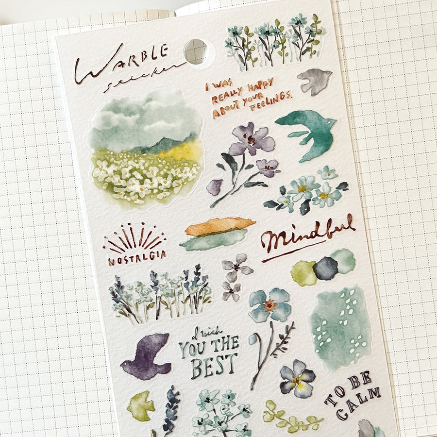Mind Wave Warble Series Sticker - 81632 Blue