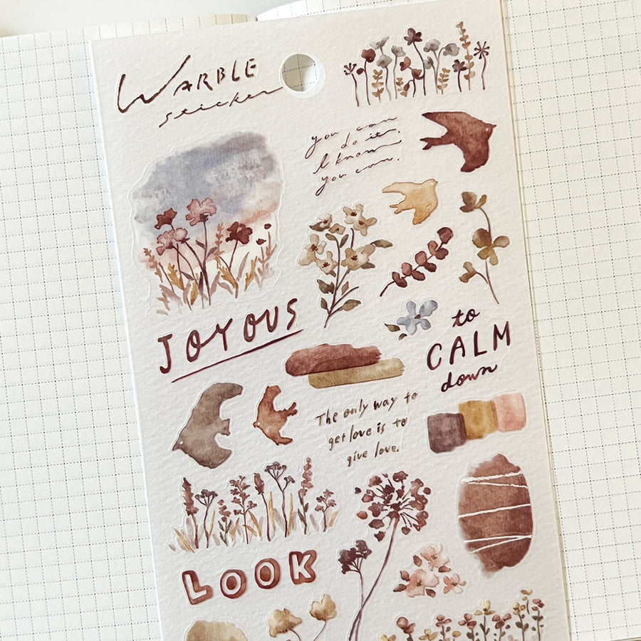 Mind Wave Warble Series Sticker - 81633 Brown