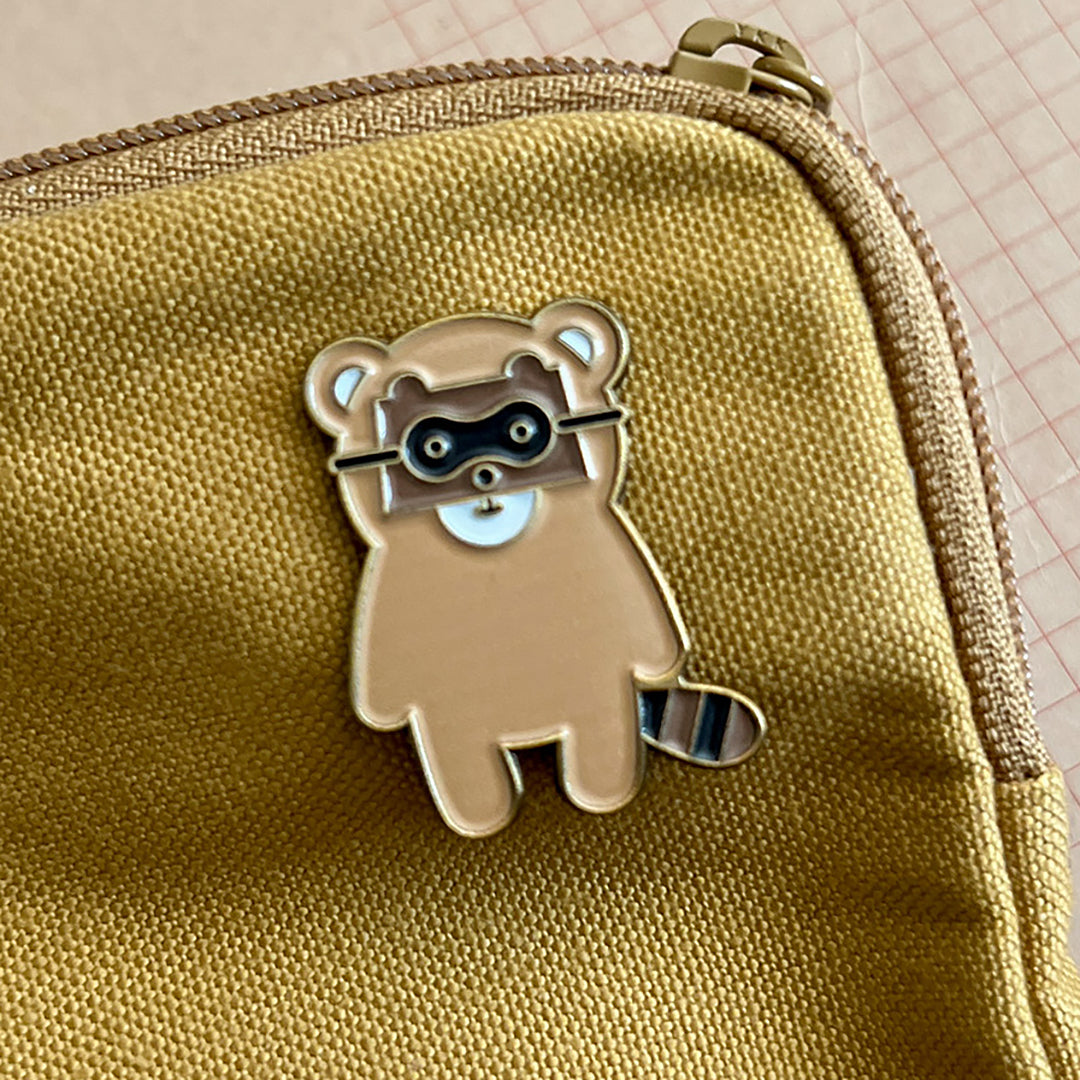 Tono & Lims enamel pin - Masked Bandit Racoon