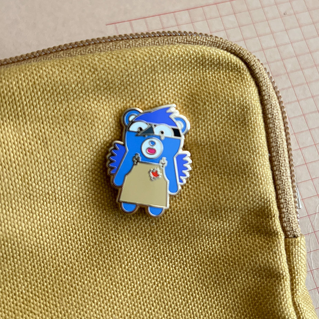 Tono & Lims Enamel Pin - Paper Plus Jay Bluejay