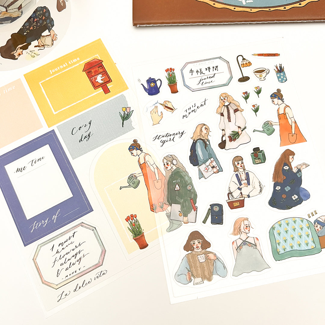 La Dolce Vita Collage Sticker Set - 2 Sheets