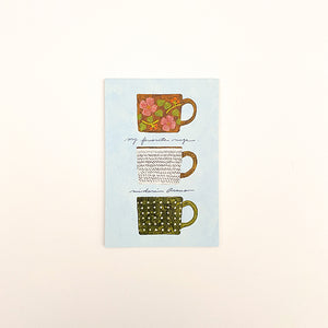 Cozyca Postcard Set - Midori Asano - My Favorite Mugs 24-942