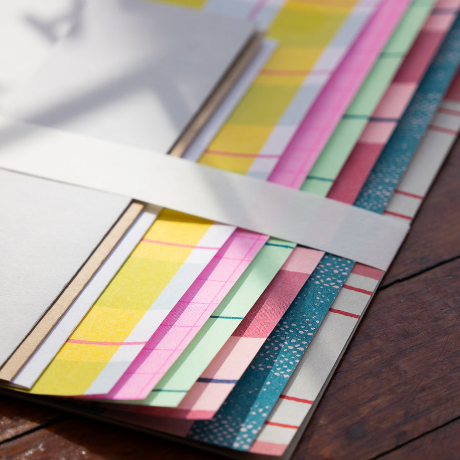 Mizushima IROIRO Letter Writing Set - Check