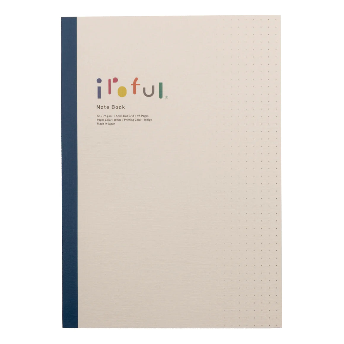 Iroful A5 Notebook - White Paper DOT Grid 96 Pages