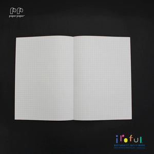 Iroful A5 Notebook - White Paper Grid 96 Pages
