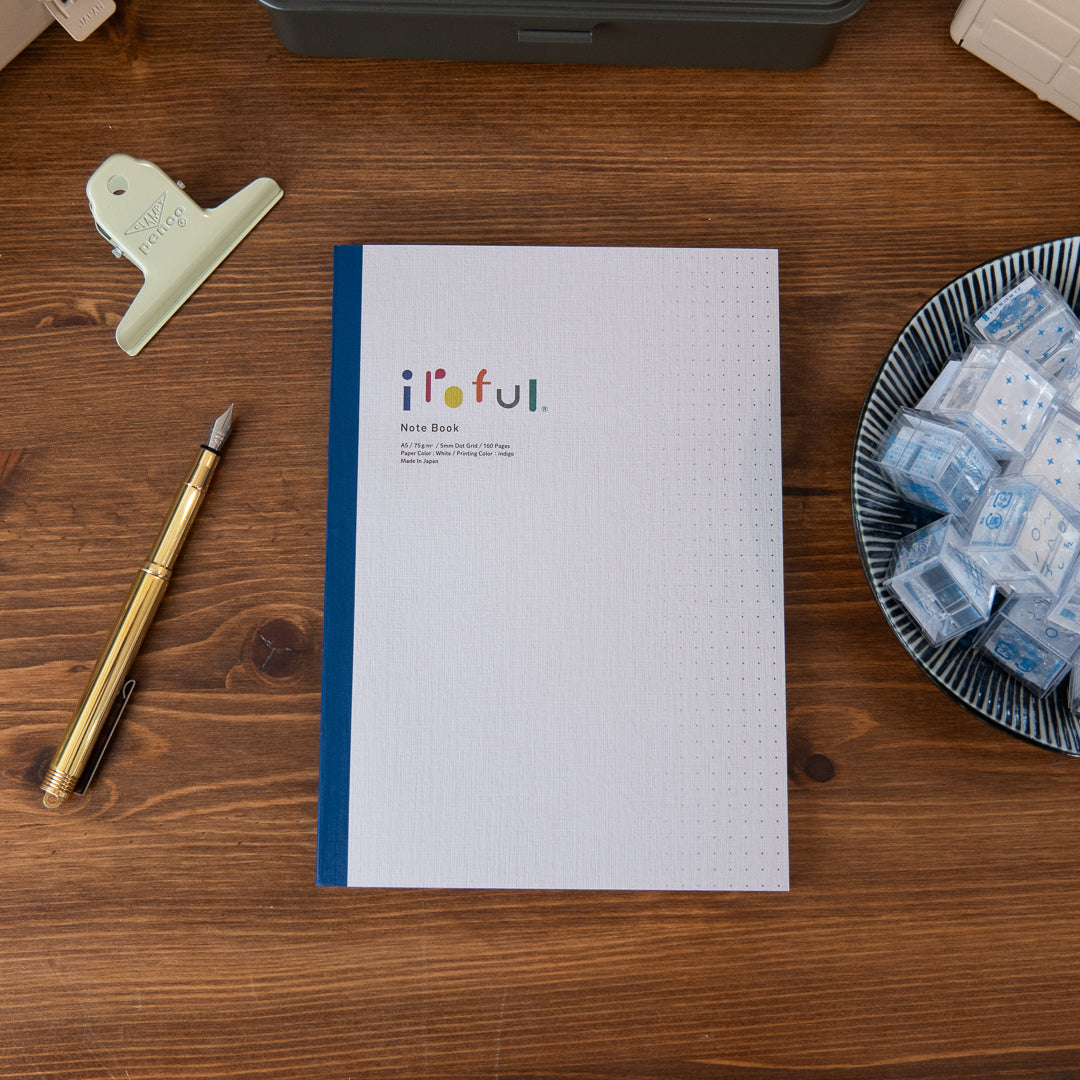Iroful A5 Notebook - White Paper DOT Grid 160 Pages