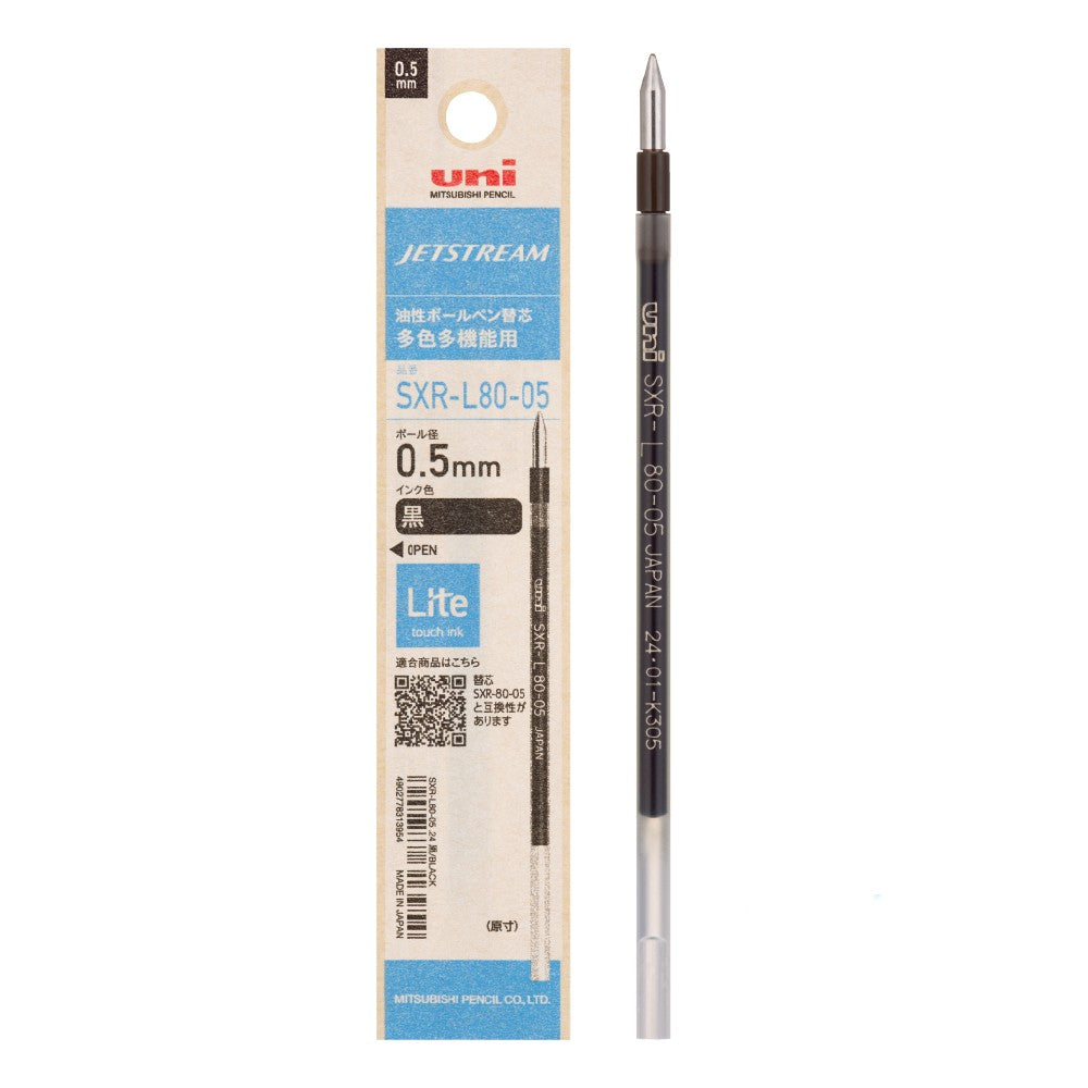 Uni Jetstream Ballpoint Multi Pen Lite Touch Ink REFILL SXR-L80 - 0.5 mm