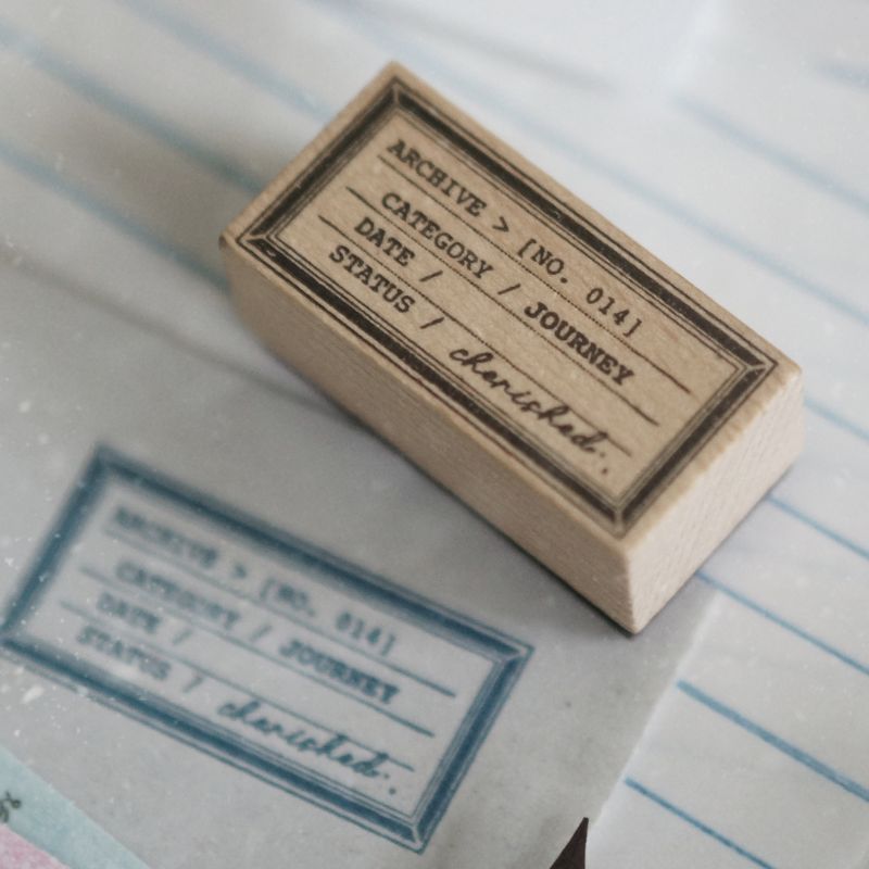 PRE ORDER: Black Milk Project Archive Rubber Stamp - FRAMES BMP341 - E (H) Archive No. 014 - Journey