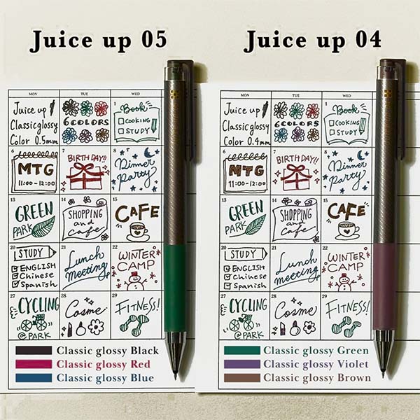 Pilot Juice Up 0.5 Pens - Classic Glossy