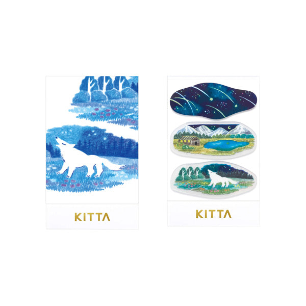 King Jim Kitta Die Cut CLEAR Seal Stickers - KITT015 Yozora