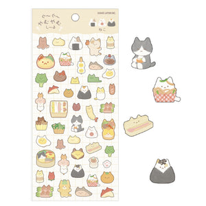 Kamio Gugu Yamu Yamu Mushi Ru Stickers - Cat