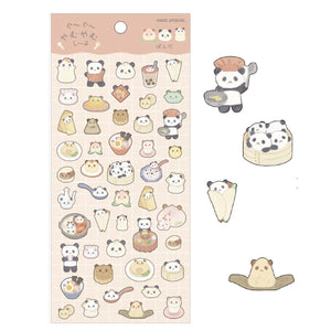 Kamio Gugu Yamu Yamu Mushi Ru Stickers - Panda