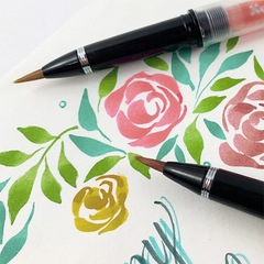 Kuretake Karappo PAINT Brush Pen - A Customizable Cartridge
