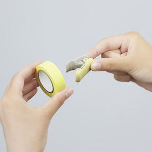 Kokuyo Karu Cut Washi Tape Cutter - Light Yellow