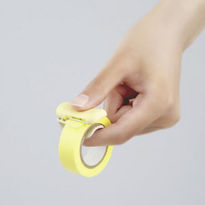 Kokuyo Karu Cut Washi Tape Cutter - Light Yellow