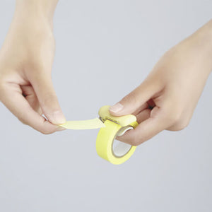 Kokuyo Karu Cut Washi Tape Cutter - Light Yellow
