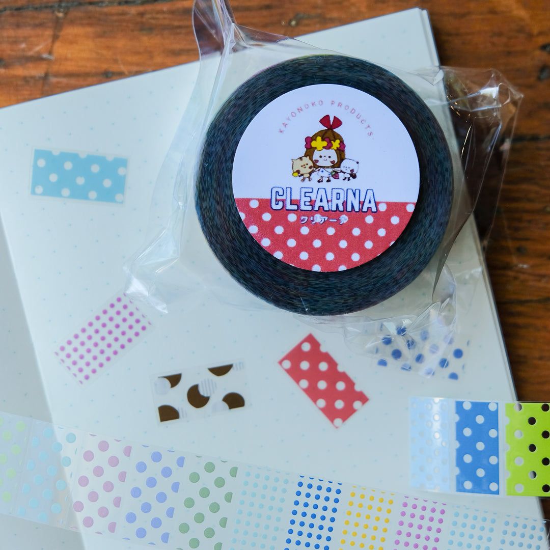 Kayonoko Clear Label Sticker - Polka Dot Clear