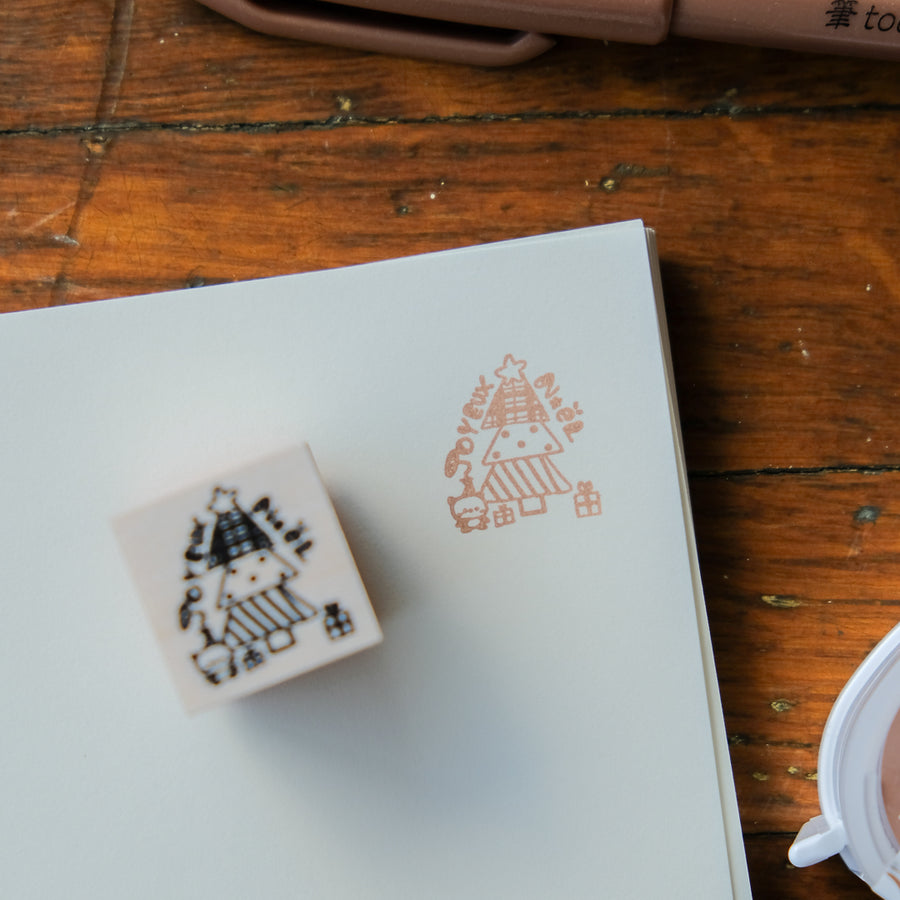 Kayonoko Rubber Stamp - Christmas Noel Stamp