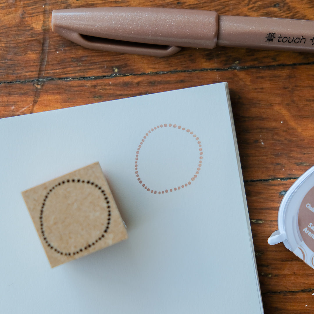 Kayonoko Rubber Stamp - Maru Pattern Stamp