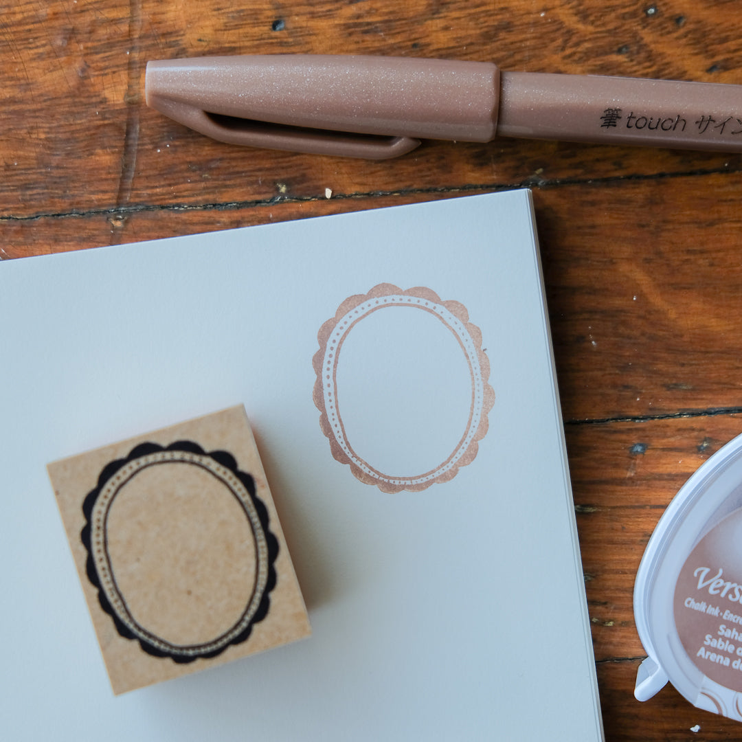 Kayonoko Rubber Stamp - Mokuteki Frame Stamp