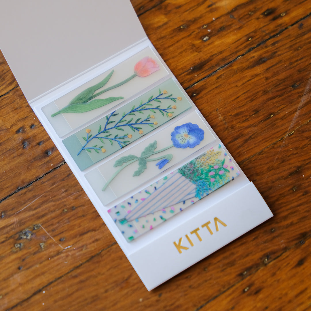 King Jim Kitta CLEAR Seal Stickers - KITT009 Flower
