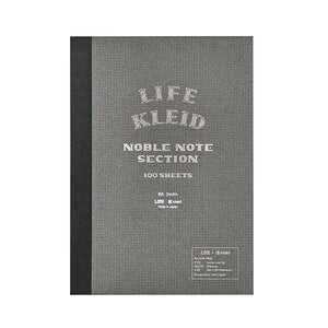 LIFE Kleid Noble Note 2mm Grid Notes B6 - Charcoal 100 Sheets