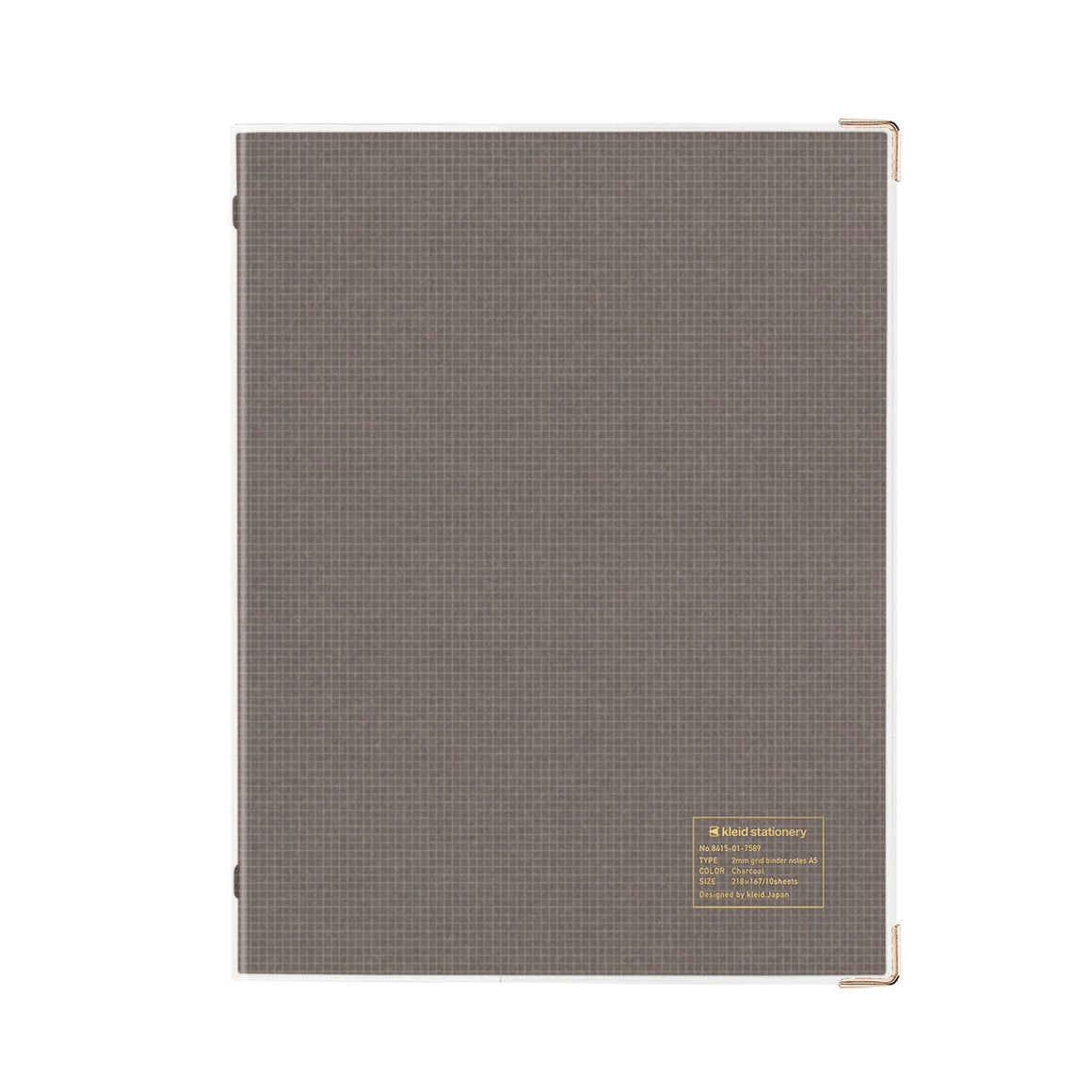 Kleid Clip A5 Binder - Charcoal