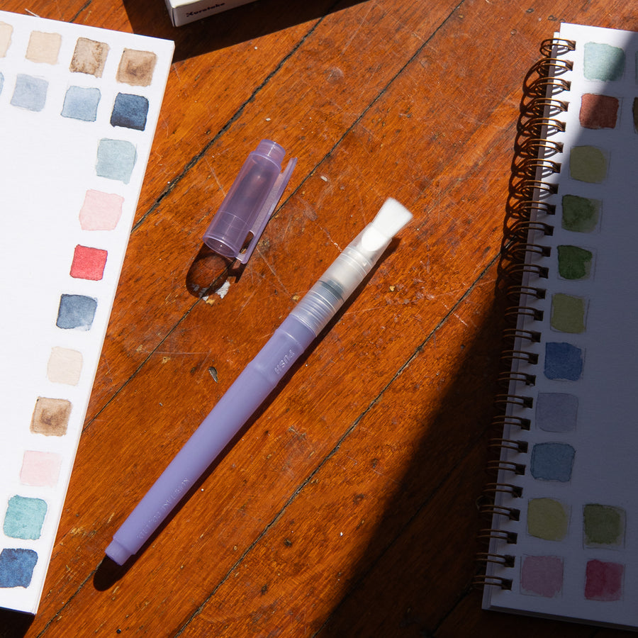 Kuretake Fude Water Brush Pen - Flat Brush