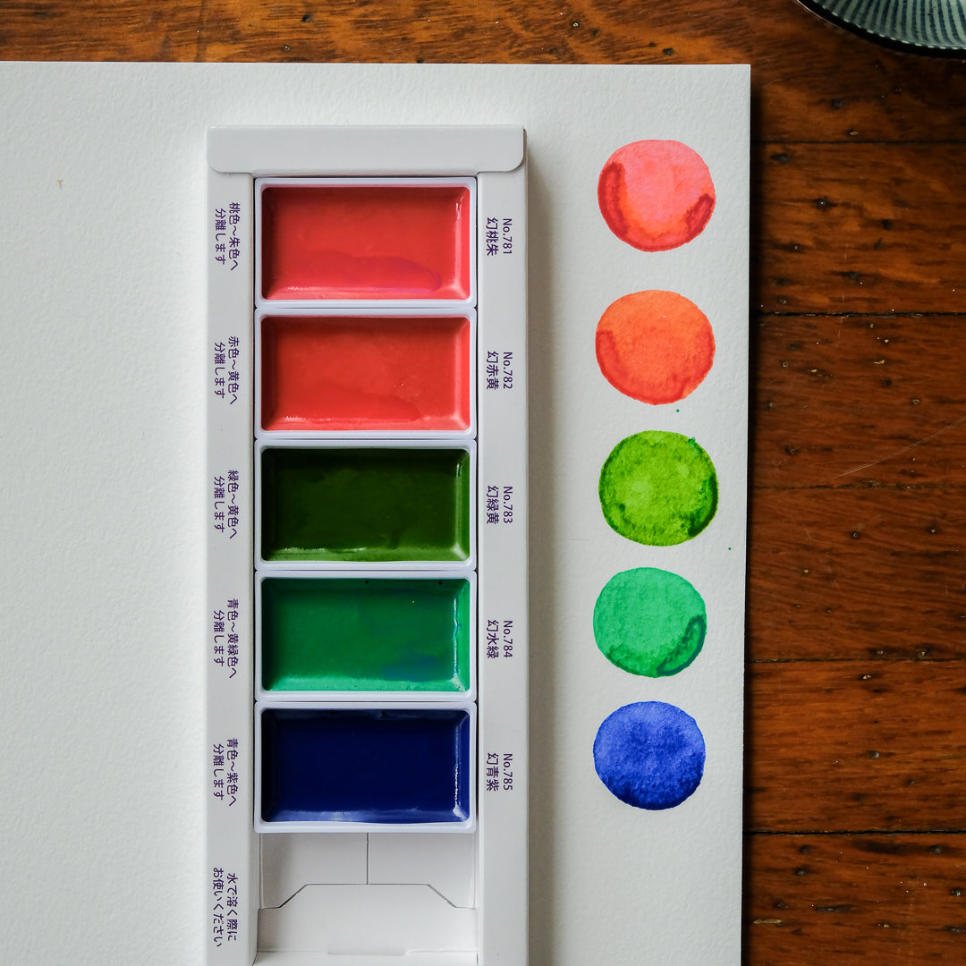 Kuretake Gansai Tambi Watercolour Granulating Colors 3 (5 colors) MC20GN3/5V