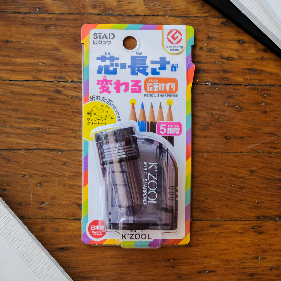 Kutsuwa K'Zool Pencil Sharpener - Black