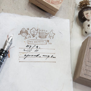Black Milk Project Rubber Stamp - This Moment (Notes) BMP295