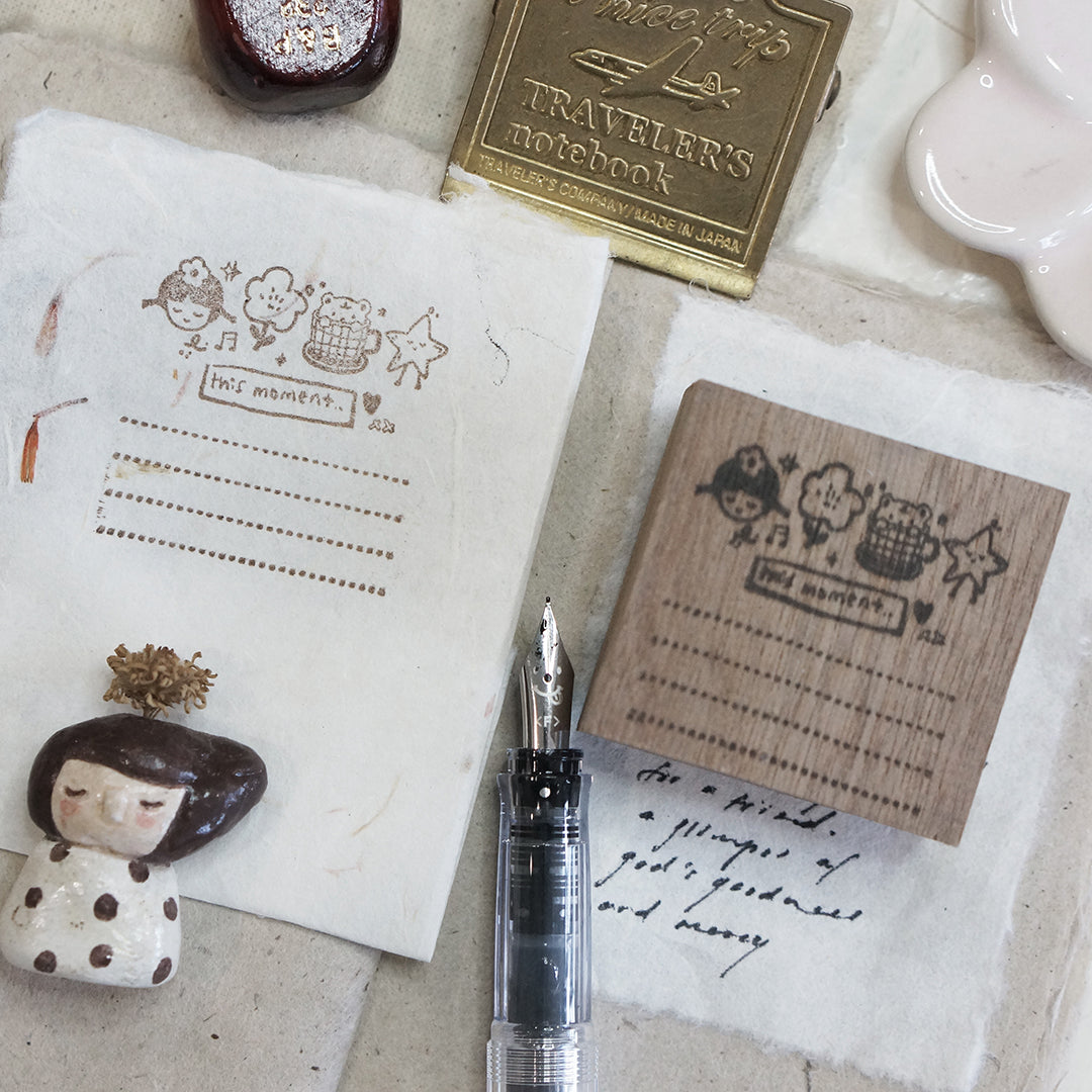 PRE ORDER: Black Milk Project Rubber Stamp - This Moment (Notes) BMP295