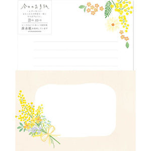 Furukawa Paper Co. Today's Letter Set - Mimosa Bouquet LLL462