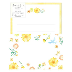 Furukawa Paper Co. Today's Letter Set - Chiro Flower LLL464