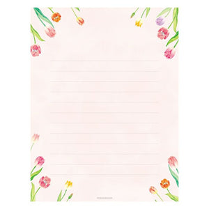Furukawa Paper Co. Today's Letter Set - Lots of Tulips LLL468