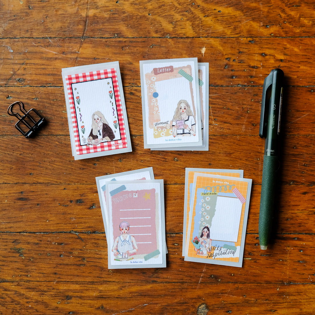 La Dolce Vita Label Sticker Set of 8 - Journal with Me