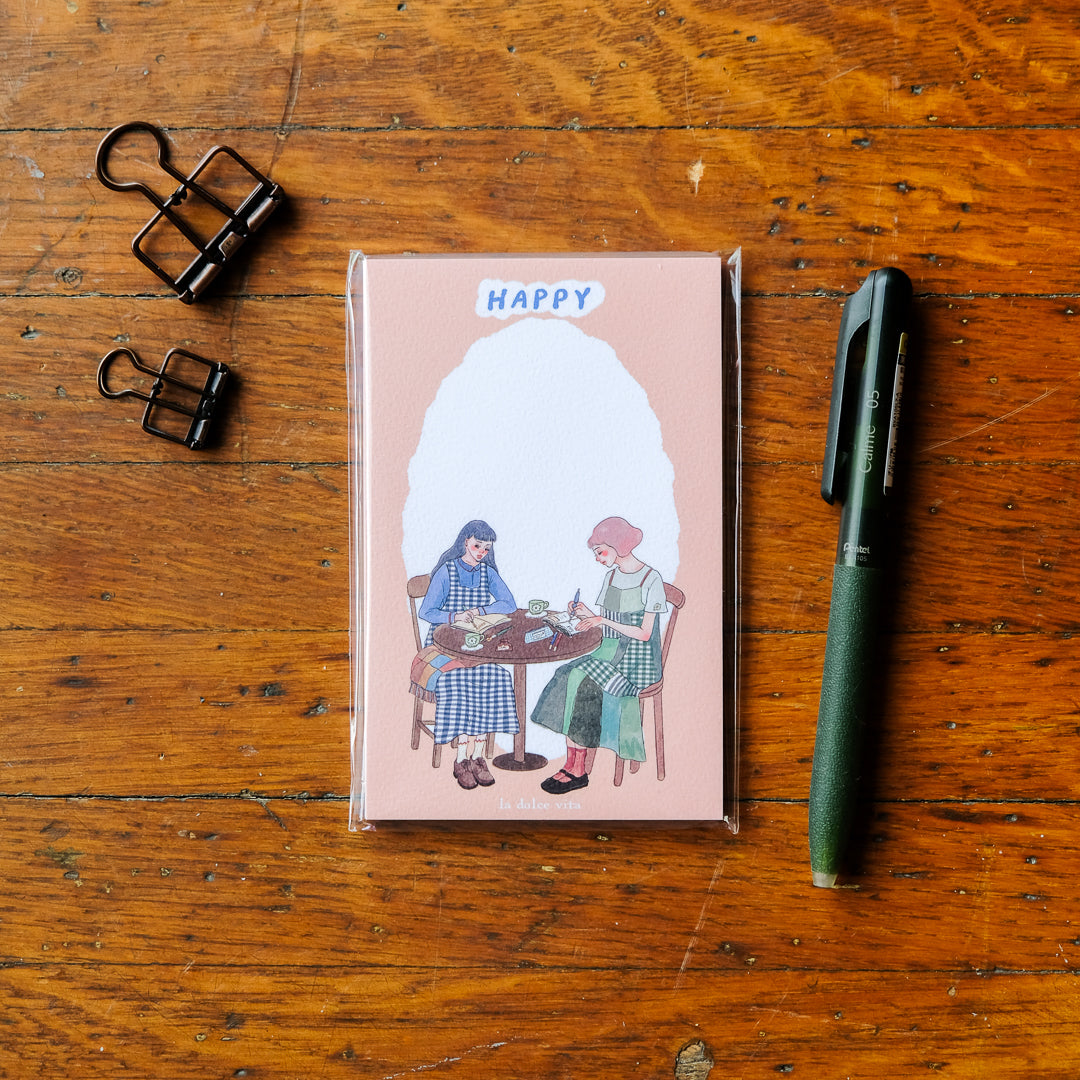 La Dolce Vita Journal with Me M6 Planner Memo Refill - Happy Moment