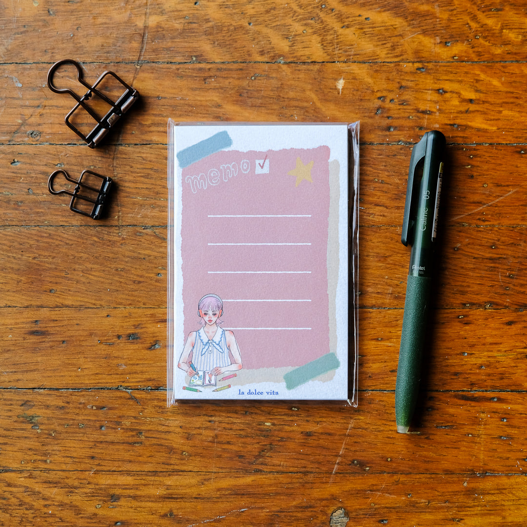 La Dolce Vita Journal with Me M6 Planner Memo Refill - Planner Memo Pad Refill - Wish