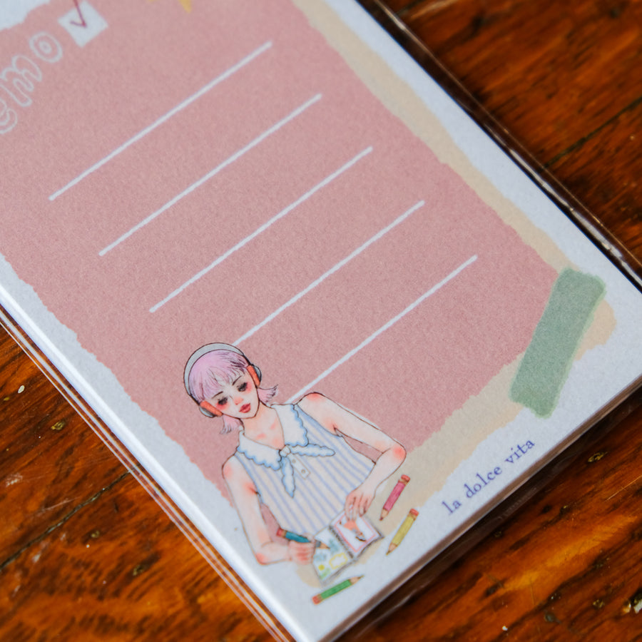La Dolce Vita Journal with Me M6 Planner Memo Refill - Planner Memo Pad Refill - Wish