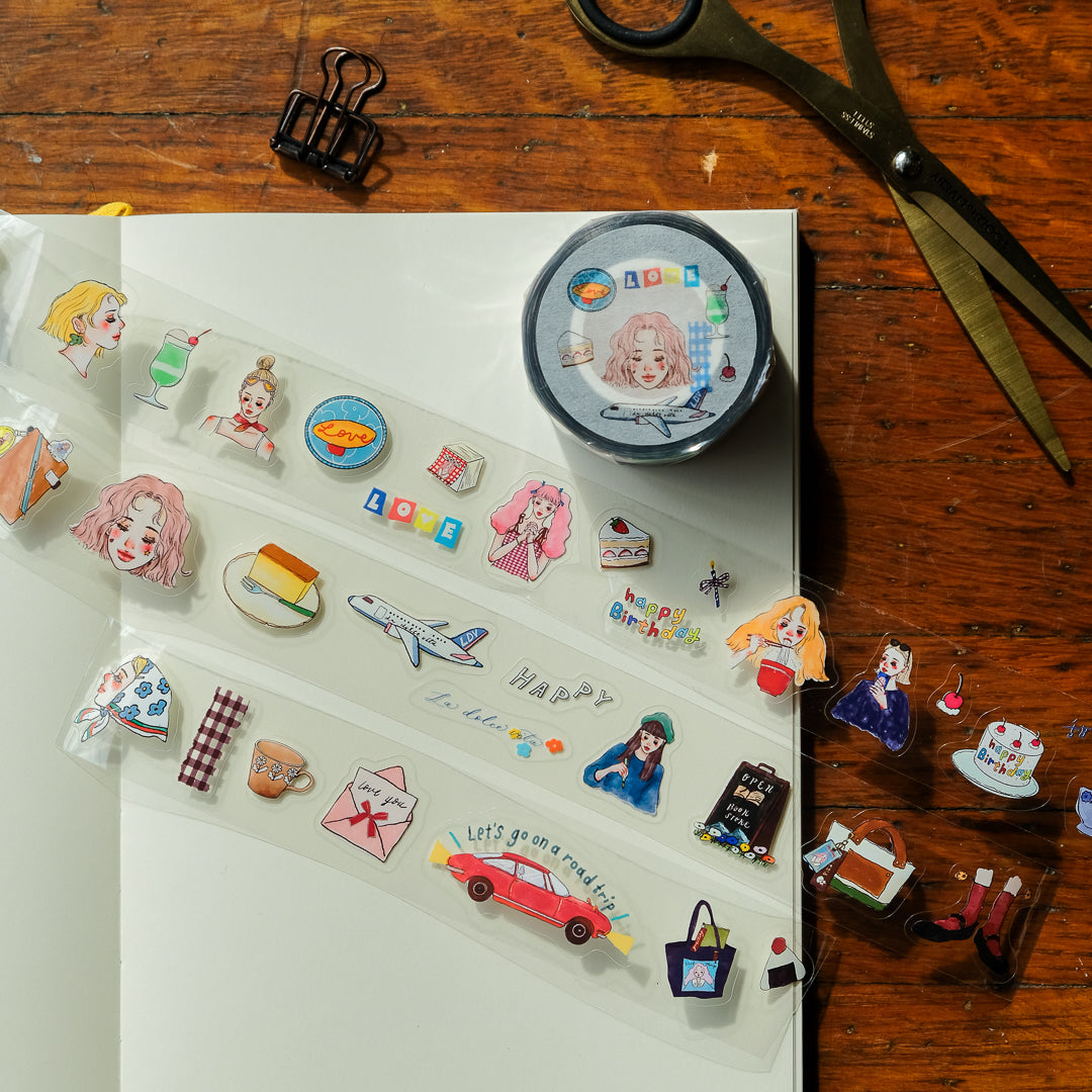 La Dolce Vita Die-Cut PET Tape - Love in Life